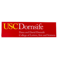 USC Trojans Cardinal Dornsife School of Letters, Arts and Sciences Decal